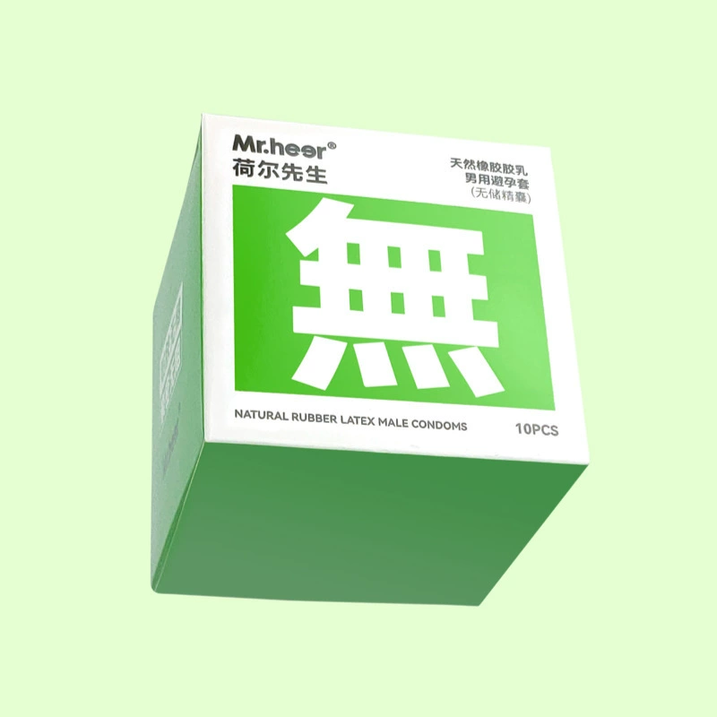 Mr.heer荷尔先生 Gay condoms 2 packs ice-sensing hyaluronic acid condoms for adult sex products
