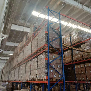 Anti-falling net storage shelf stacking protective net workshop factory super display rack code goods safety nylon rope net