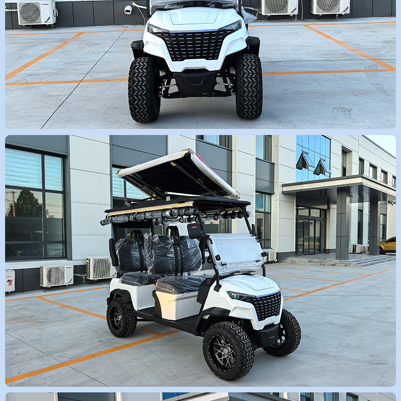 Golf Cart, Tourist Attraction Sightseeing Car, Hotel, Factory, Campus Shuttle Bus, 4-Seater Electric Golf Cart