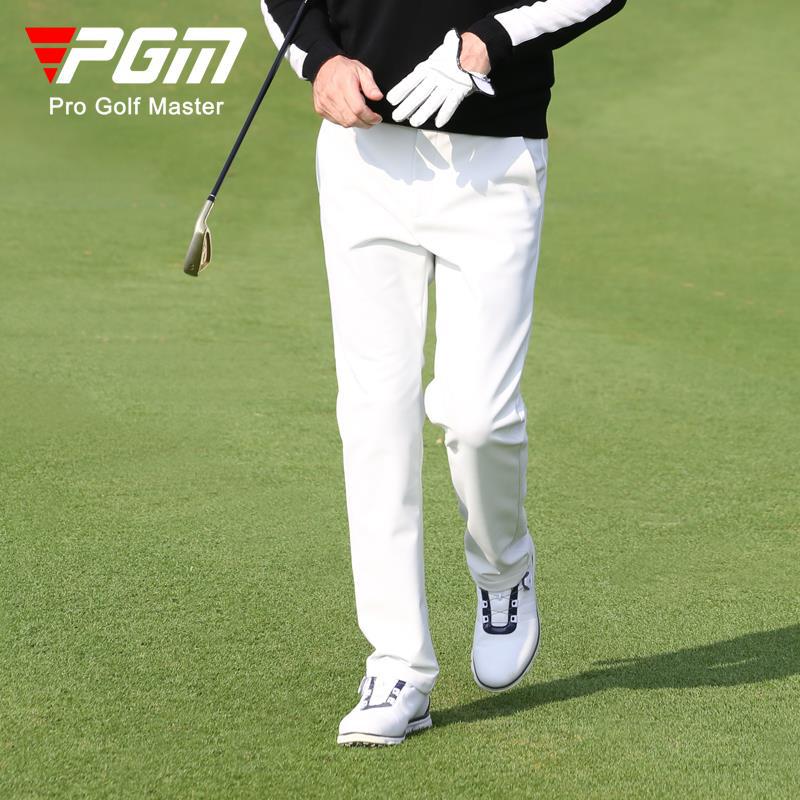 Quần thể thao golf nam dài ống suông vải co giãn PGM — KUZ136-Màu đen, KUZ136-màu xanh hải quân, KUZ136-màu trắng, KUZ136-màu đỏ