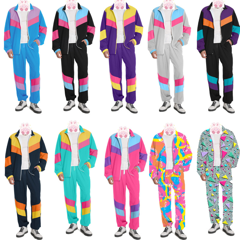 Halloween Costumes Retro 70S 80S Costumes European and American Disco Hippie Party Performance Costumes Halloween Costumes Retro 70S 80S Costumes European and American Disco Hippie Party Performance Costumes