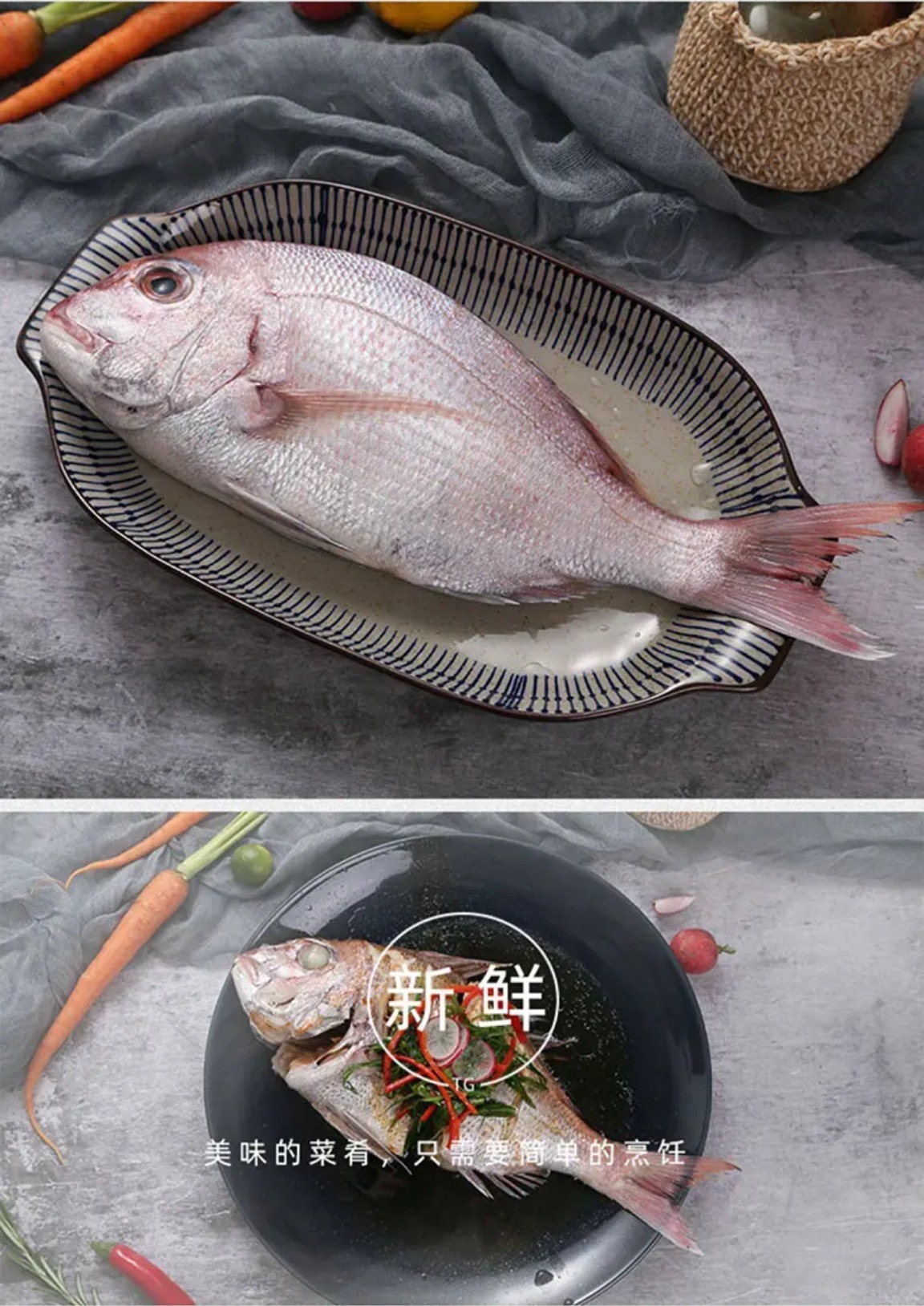 Ⅰ【严选食材供应】海钓真鲷鱼日料刺身加吉鱼冰鲜铜盆鱼红鲷鱼-阿里巴巴