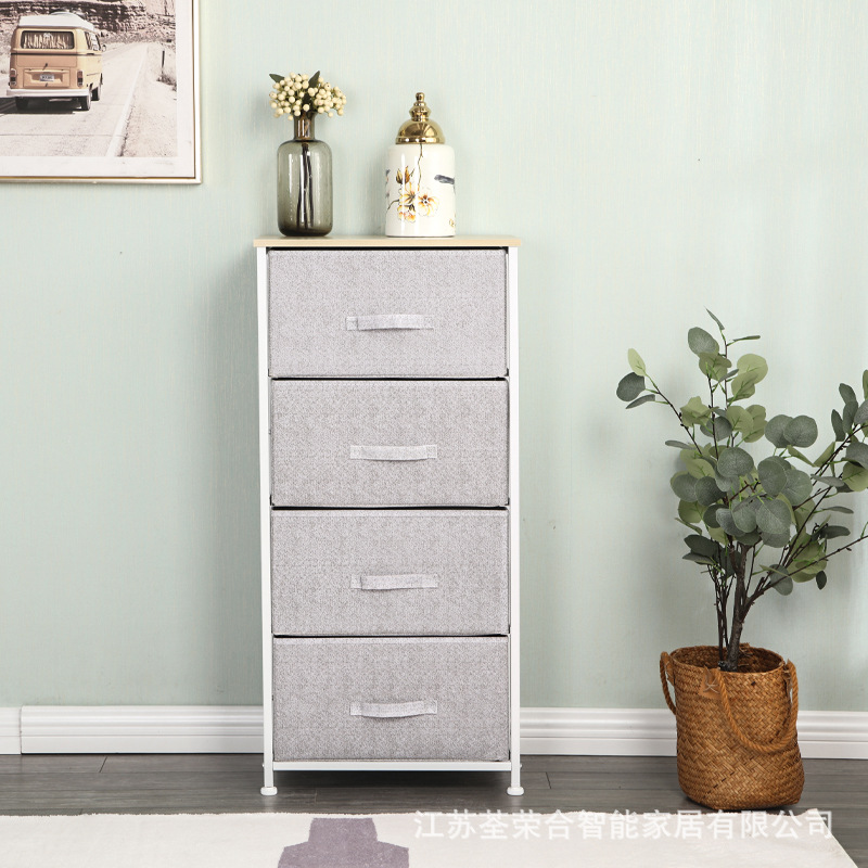 Customized Storage Cabinet Iron Frame Fabric Drawer Multi-Layer Combination Living Room Bedroom Bathroom Custom Size Storage Rack