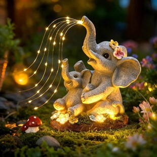 ���R�d�¿�Solar-powered LED elephant light̫��ܴ��󻨈@�b�
