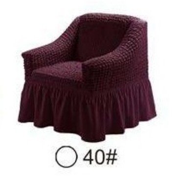 Cubresofá Seersucker universal, de poliéster elástico con falda, decoración para todas las estaciones, venta directa de fábrica.