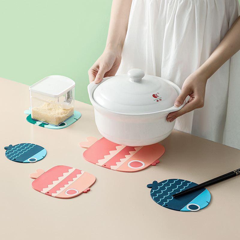 创意家用厨房加厚卡通硅胶防烫餐桌餐具餐盘碗垫茶杯垫隔热垫杯垫