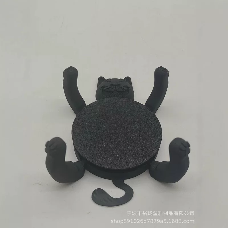 3D печатанная подставка для кота, ежедневное использование дома, забавная подставка, рикошетная подставка, черный кот