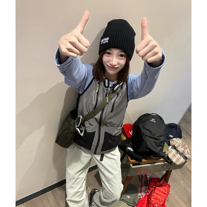 PP壁同款 四季多口袋机能户外运动休闲马甲 山系叠穿骑行背心男女|undefined