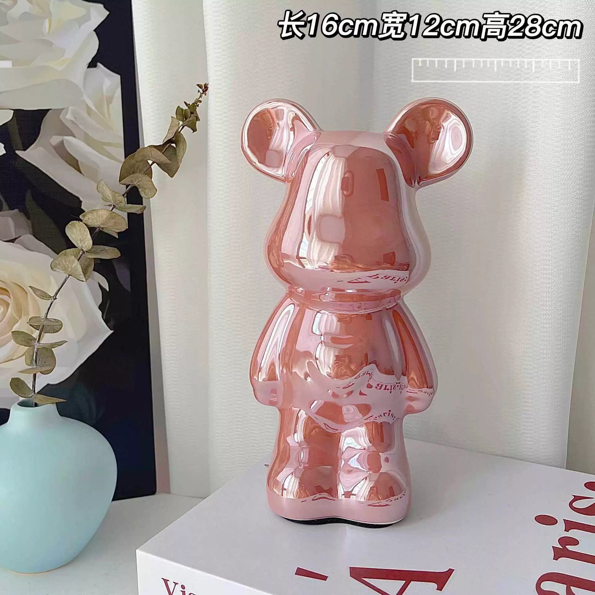 Керамическая фигурка Care Bear, светлая люксовая декорация, глянец, разные размеры и цвета