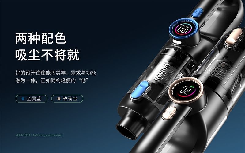 Car vacuum cleaner with super powerful suction, wireless handheld small portable vacuum cleaner for cars, with integrated suction and blowing functions