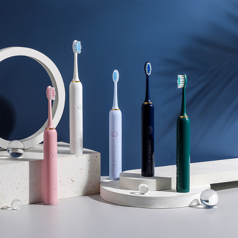 五檔USB充電款防水情侶電動牙刷