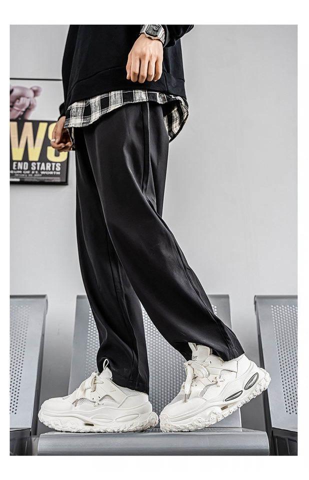 Giày thể thao nam sneaker lưới thoáng khí đế cao su đúc phun, gót thấp 1–3 cm — YC512 màu trắng, YC512 màu đen chi tiết 6
