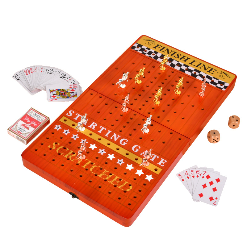 Transfronterizo Amazon Doblar carreras de caballos Ajedrez Juego de carreras de caballos Juego de mesa interactivo para adultos para niños Pensamiento Juguetes educativos