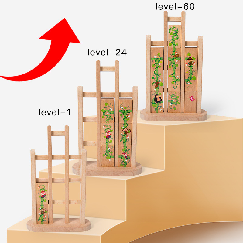 Puzzles de educación temprana para niños de 3 - 6 años de edad juguetes de madera maciza rompecabezas interactivo padre-hijo juguete cerebral manual