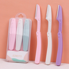 Folding eyebrow trimmer 3-pack beauty tools for women to shave eyebrows, anti-scratch, safe for beginners, source manufacturer boxed