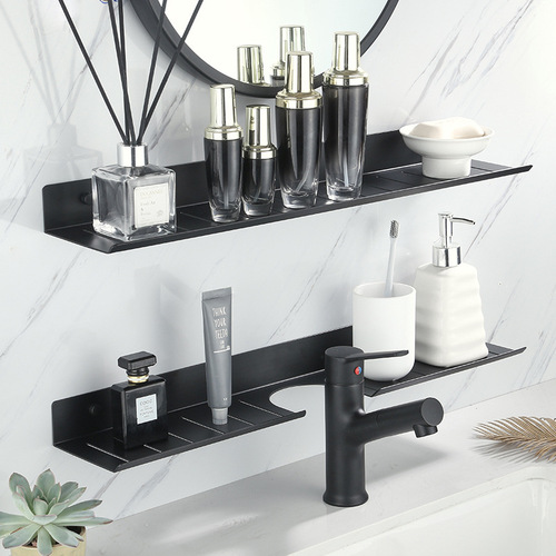 Manufacturer's sink bathroom toilet storage rack no punching wall hanging washbasin mirror front faucet storage rack