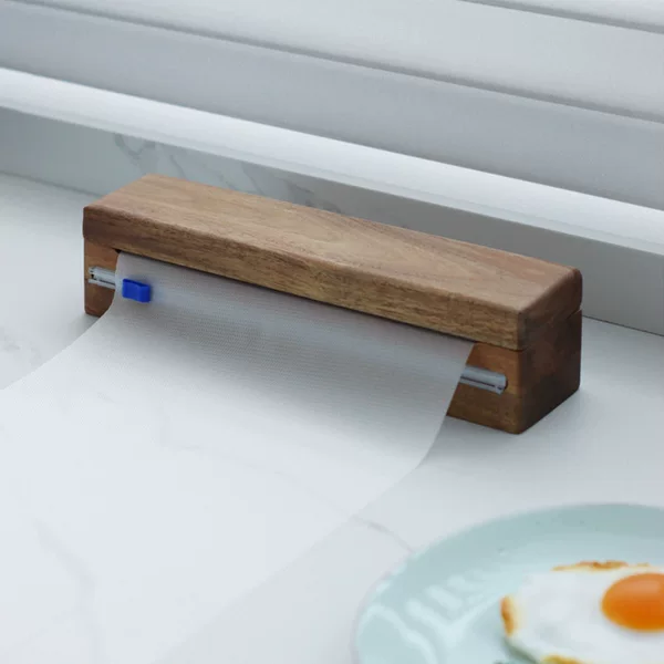 Cross-Border Kitchen Disposable Cling Film Solid Wood Cutter Food-Specific Cutting Box Storage Gadget