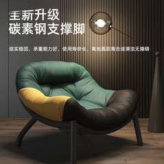 沙发椅单人轻奢意式简约设计师款阳台休闲椅客厅创意懒人沙发椅