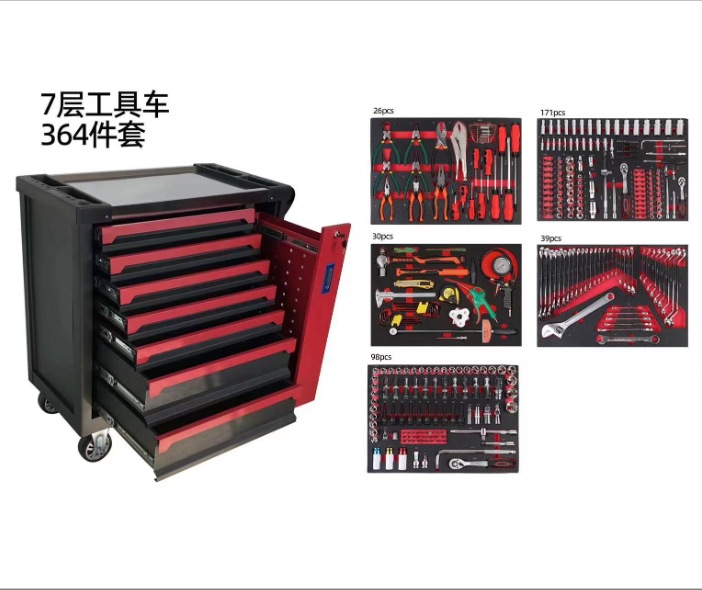 Carro de herramientas para automóviles, gabinete móvil, gabinete de herramientas pesadas, herramientas de manga, gabinete de piezas multicapa, juego completo de salón de belleza