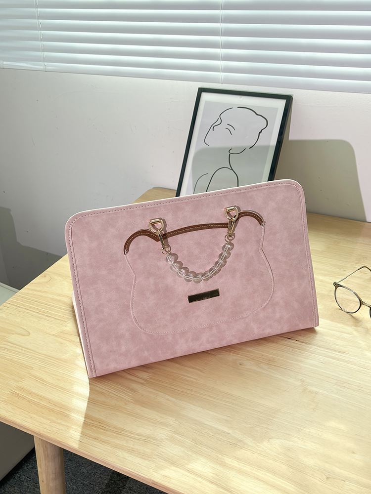 Funda protectora para computadora, bolsa para computadora, carcasa protectora para computadora, bolso para computadora portátil, chica rosa