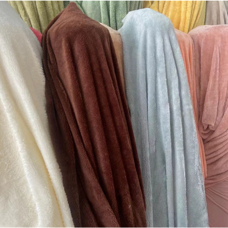 Terciopelo Ártico teñido de corbata llano tela de terciopelo Ártico Almohada a Prueba de viento edredón juguete pijamas de tela de felpa tela de otoño e invierno