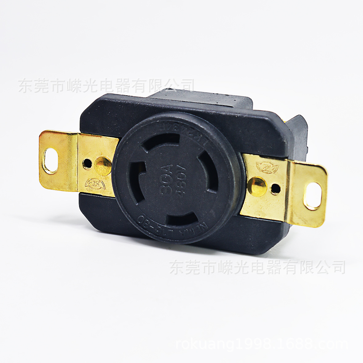LK-2434F NEMA L16-30R 美规工业插座外贸电线厂发电机厂30A480V