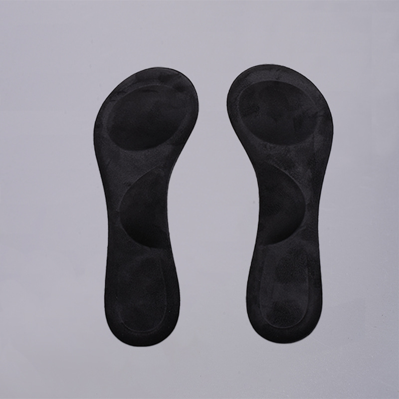 En stock suministro de zapatos de tacón alto esponja arco 3/4 almohadilla absorción de choque absorción de sudor suave superficie antideslizante de tela media almohadilla de ajuste de código