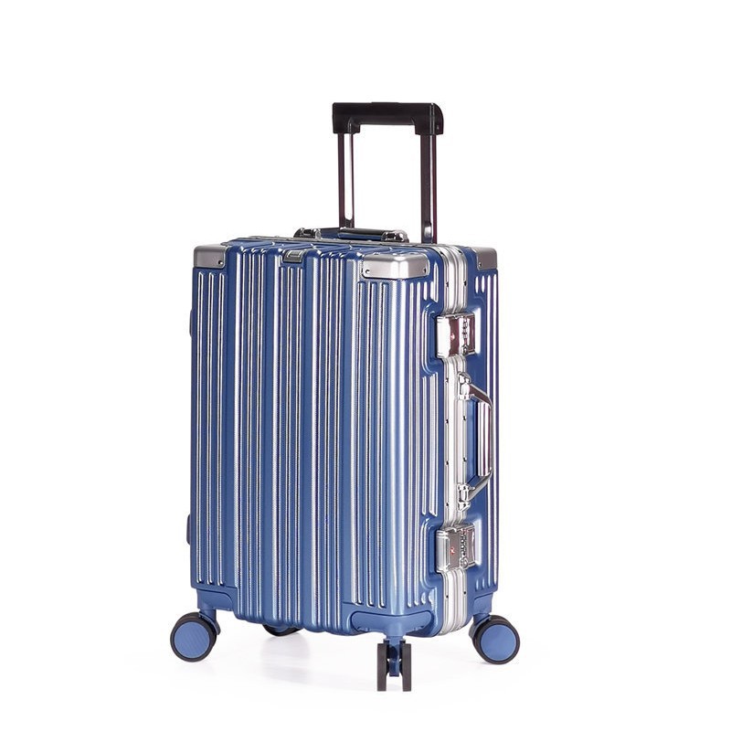 Wenfeng Baggage 2025 새로운 고급 PC 알루미늄 프레임 20inch 밀폐형 잠금 탑승 케이스 버클 알루미늄 트롤리 자동 범용