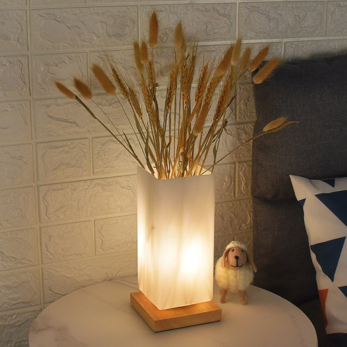 Table lamp bedroom decoration Nordic simple modern creative personality warm warm light romantic night light flower arrangement bedside lamp