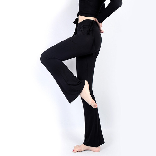 Dance bell bottoms art test body model catwalk practice clothes classical modern Latin long pants teacher female adult