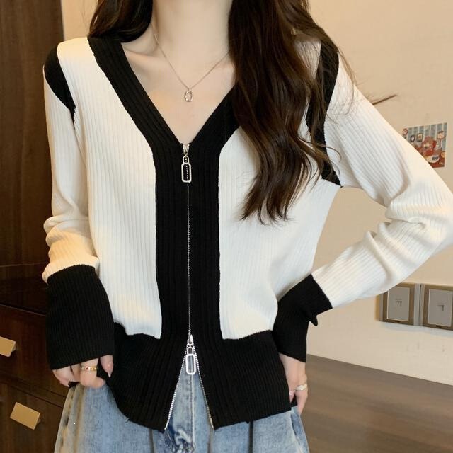 Autumn fashion chic cardigan coat plus size women's clothing for plus-size girls, Korean style student loose slimming knitwear trendy Autumn fashion chic cardigan coat plus size women's clothing for plus-size girls, Korean style student loose slimming knitwear trendy