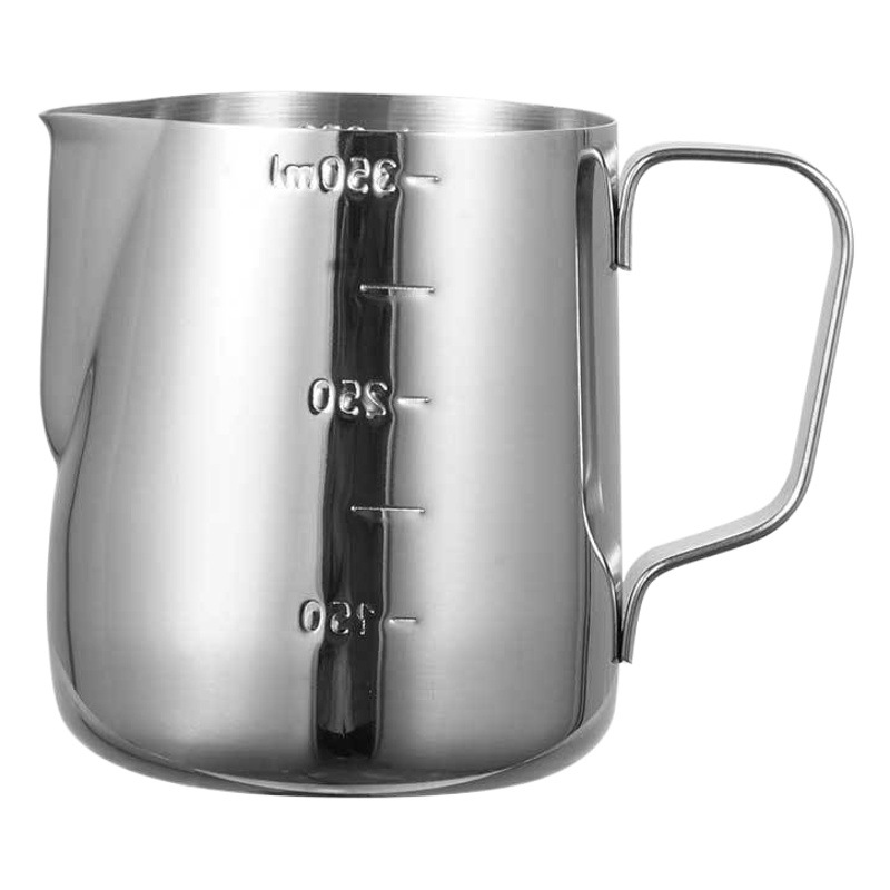 Japanese-style stainless steel flower cylinder scale measuring cup wax melting Cup flower cup milk bubble Cup Milk Cup coffee supplies