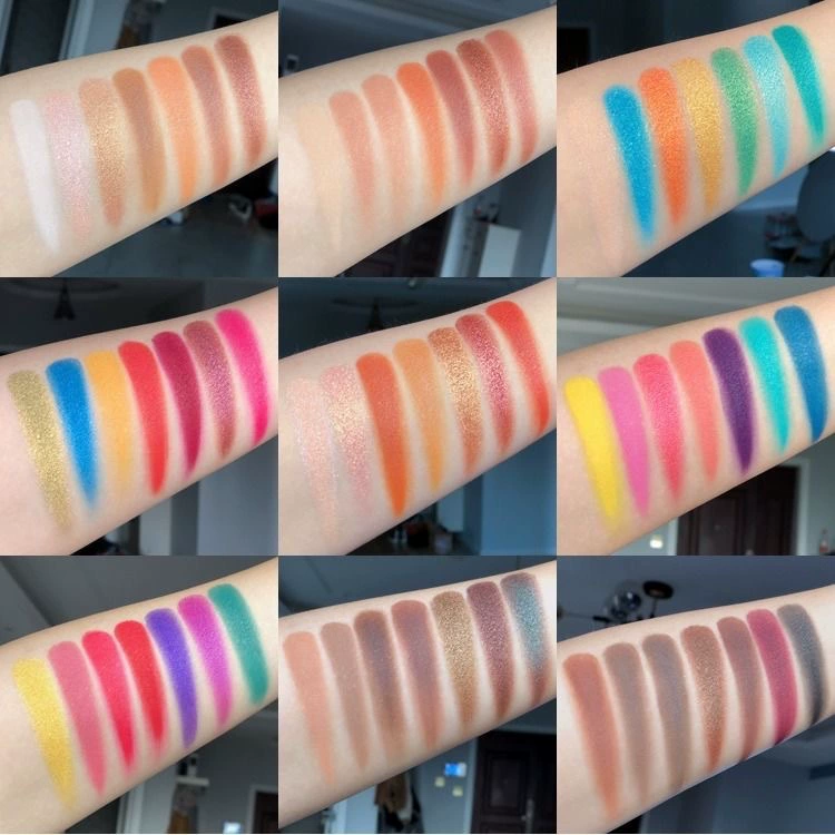 Настоящая Beauty Glazed63 цветовая палетка теней с двойным открытием, студенческая сцена макияжа, цветная палетка теней