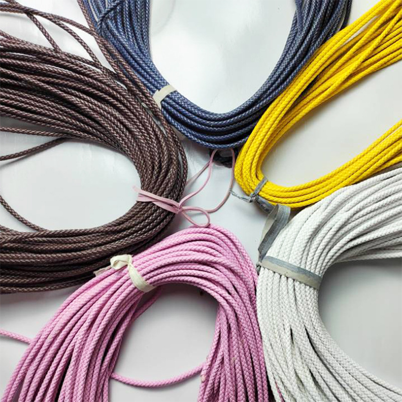 5mm皮绳超纤皮革编制圆绳批发手链项链DIY挂绳厂家供应X20