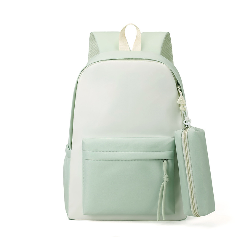 Mochila de estudiantes de secundaria, logotipo personalizado, mochila de viaje al aire libre coreana, mochila de gran capacidad para niños, mujer
