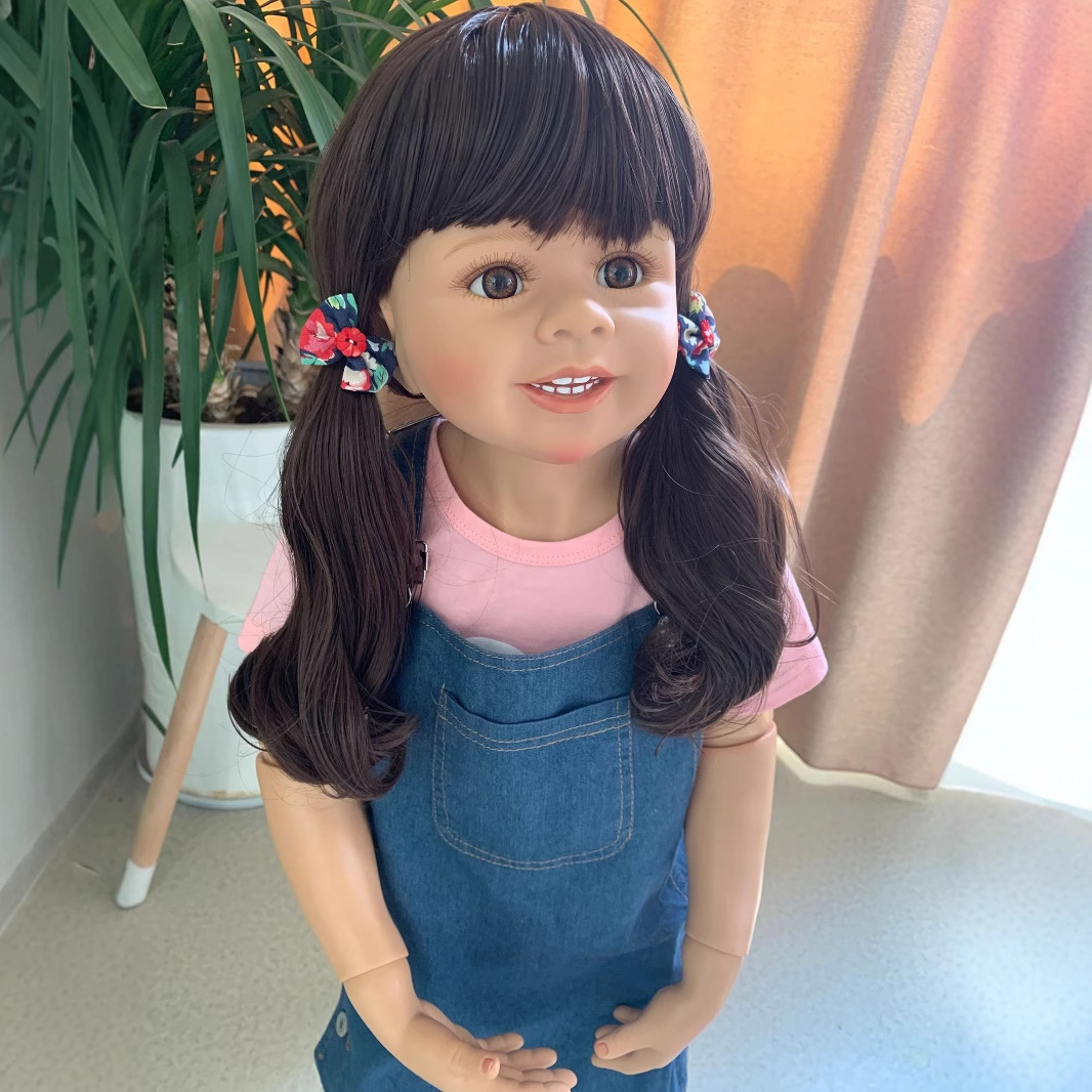 Modelo de la ropa de los niños de la muñeca de la simulación de la muchacha grande de los 98cm