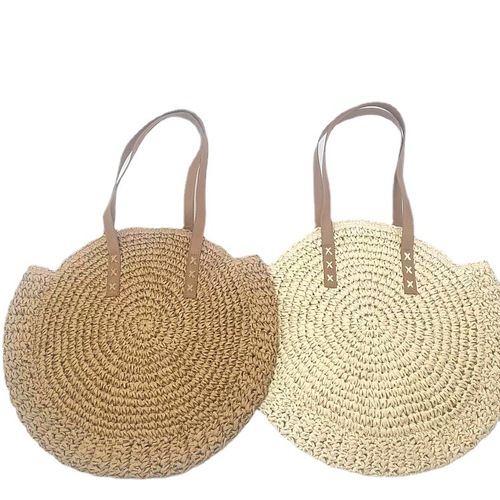  spring new cross-border trend luggage and leather goods straw bag straw woven women's shoulder bag