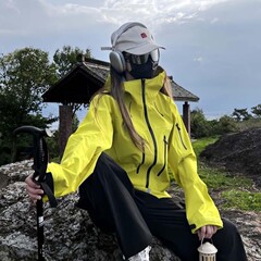 SV7代台州三门鸟平替男女同款溢胶硬壳冲锋衣高版本防风防水户外
