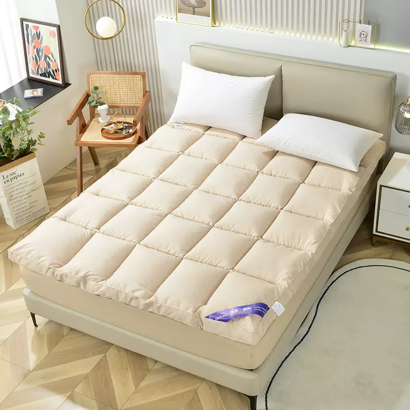 四季床垫床褥垫背酒店高密度防羽布料床垫学生宿舍床垫子褥子折叠