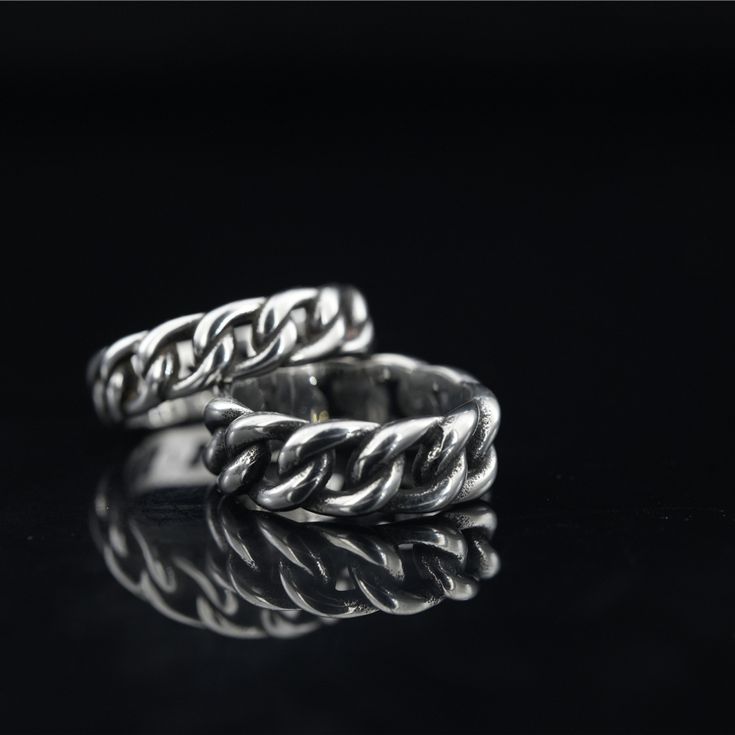 Small design woven fashionable ring stainless steel for men and…