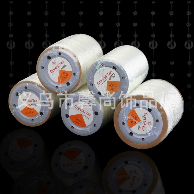 DIY бисером кристалл эластичная линия большой рулон эластичная линия прозрачная линия ювелирные изделия кристалл веревка эластичная линия