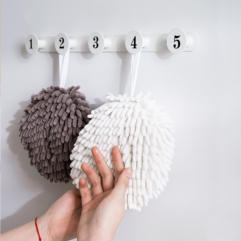 Scandinavian Snowflake Terry Towel Absorbent Hand Towel Thick Kitchen Quick Dry Towel Hand Towel Bathroom Wall Mounted Hand Towel