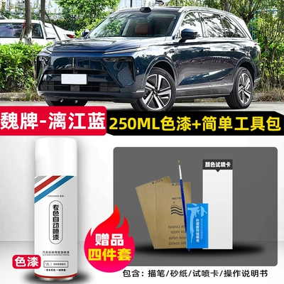 Avtomobil boya qələmləri paint, car paint in pine green - wei-brand-blue-mountain-lijiang-blue-single-bottle-spray-paint-comes-with-brush-sandpaper