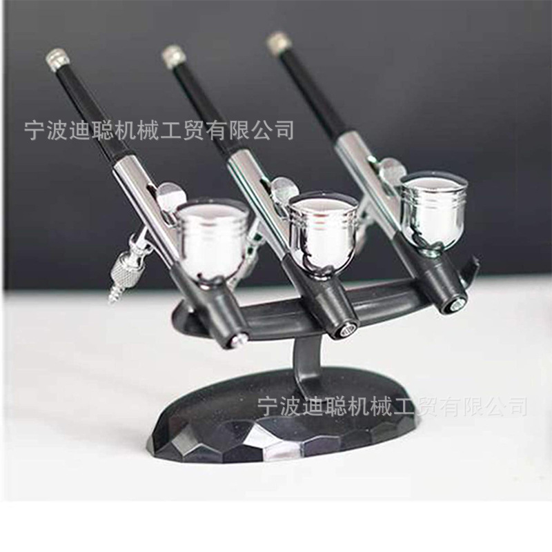 喷枪支架塑料喷枪支架可容纳 3 支用于 DIY 艺术绘画的通用喷枪笔