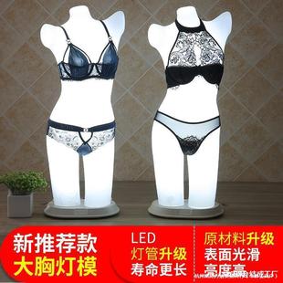 Women's Underwear Light Female Model Half-Body Beauty Lamp Model Pleural Underwear Model Window Props Half-Body Light