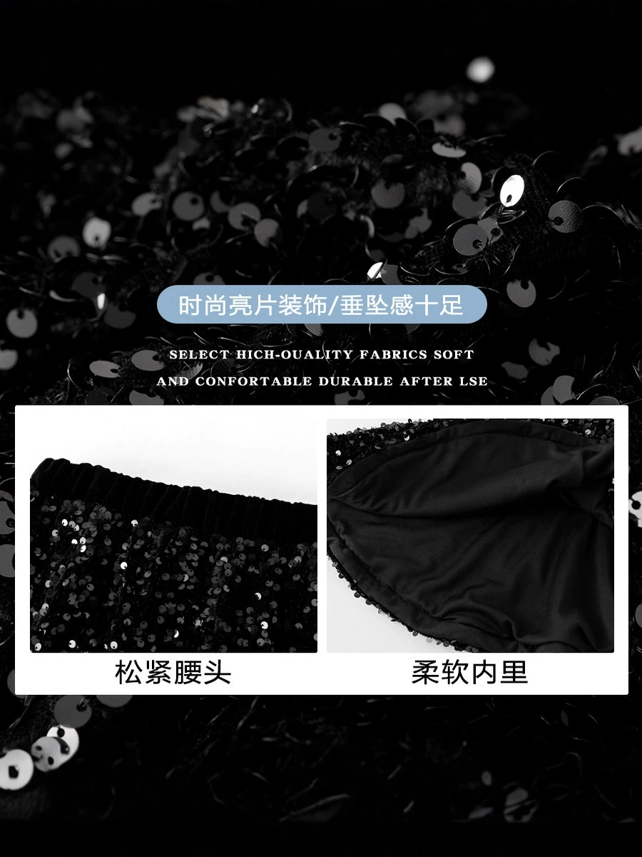 Demi-season velvet skirt, (Cross-border trading), for teenagers, fish tail