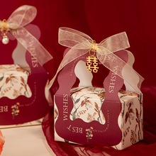 结婚喜糖盒子2024新款欧式婚礼伴手礼糖果包装袋子感礼盒空盒