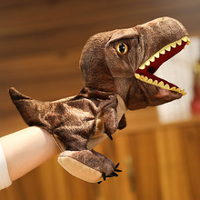 可爱卡通毛绒公仔亲子游戏恐龙霸王龙鲸鱼鳄鱼鲨鱼手偶玩偶布娃娃