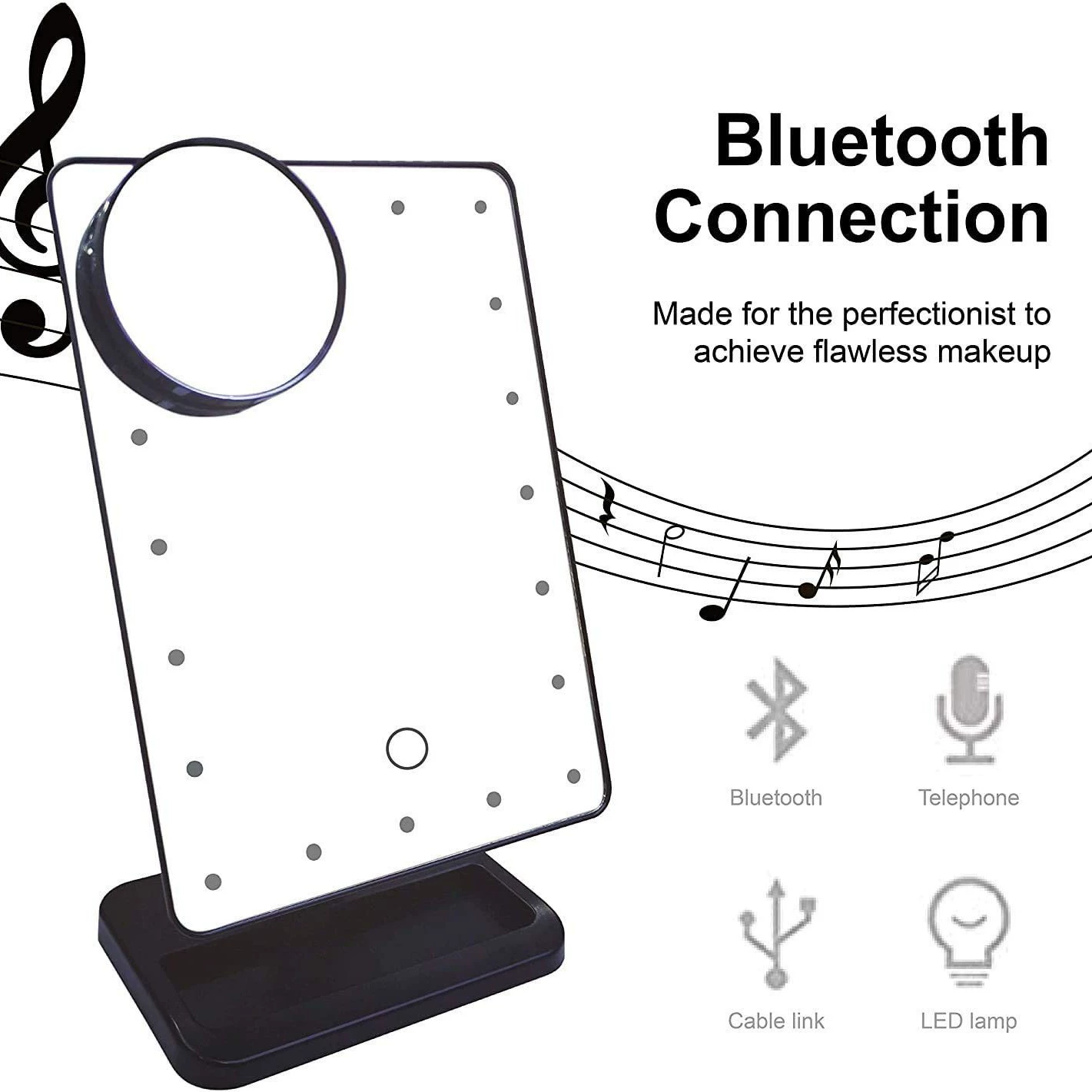 Столешницы для принцессы, зеркало для первоклассников со светом, Bluetooth, подарок на день рождения