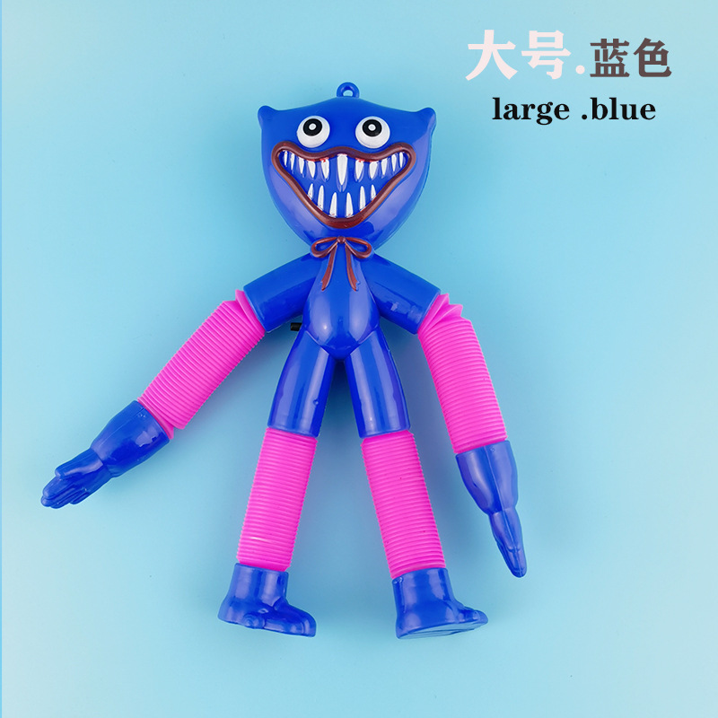 Tubo telescópico luminoso transfronterizo Bobbi muñeca tubo telescópico amapola juego muñeca salchicha monstruo descompresión juguete